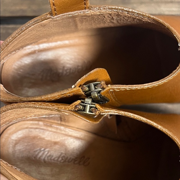 Madewell brown leather side zip Billie Ankle booties size 9 - Picture 7 of 9